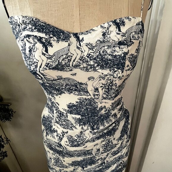 REFORMATION Kourtney Dress  Sold Out Pastoral Print Size 4 - Picture 4 of 9